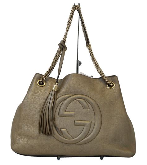 gucci soho large chain tote|genuine gucci bag purse tote.